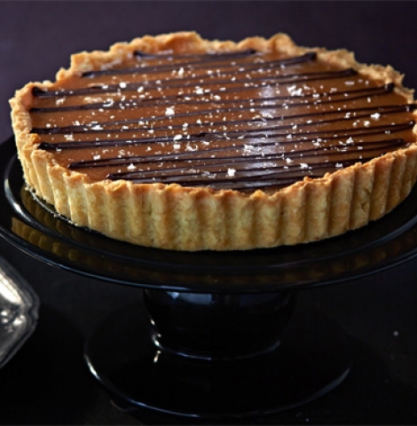 Tarte chocolate caramel